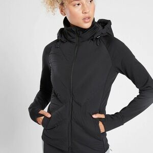 ATHLETA Inlet Jacket Black Hooded